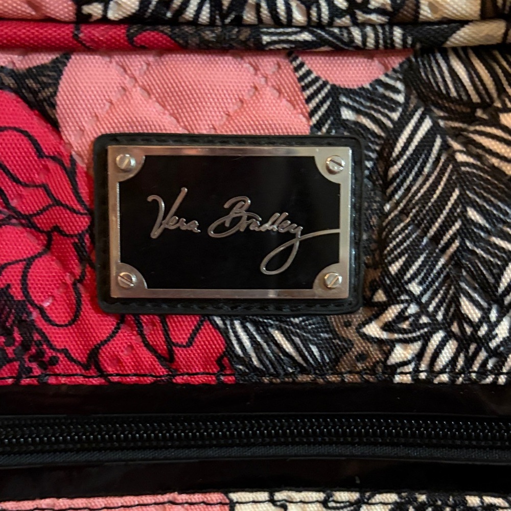 Vera Bradley Weekender Bag -Retired Mocha Rouge Pattern - Picture 7 of 8